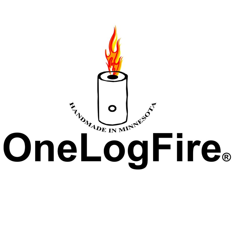 One Log Fire Mini - Single Log Campfire, 100% Natural,