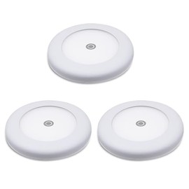 3Inch RV Puck Light with Touch Dimmable Switch - 3 Pack, 12Volts Surface Mount RV Interior Lighting, for RV Motorhome Camper Travel Trailer