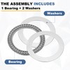 sourcing map 2 Sets AXK6590 Thrust Needle Roller Bearings with