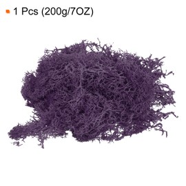 MECCANIXITY 7 OZ Moss Fake Craft Moss Artificial Moss Natural Preserved Moss for Craft Arts Floral DIY Project Wall Wedding Garden Patio Table Terrariums Decoration(Dark Purple)