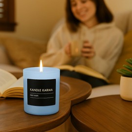 Luxury Soy Wax Candle, First Rain Fresh Earthy Aroma Scented Candle Gifts for Women, Highly Scented, Non-Toxic & Long Lasting Upto 60 Hours Burning Time Natural Aromatherapy Bathroom Candles: 25 Oz