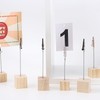 TYGFRT 20 Photo Holders, Message Card Holders, Wooden Postcard Holders,