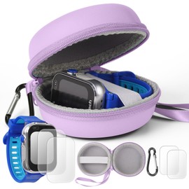 YouKnow Travel Case for Vtech KidiZoom Smartwatch DX4, DX3, DX2 / for Little Tikes Tobi/for Gizmo Watch/Watch 2, Kid Watches Carry Box for VTech Kidizoom Smartwatch (Only Case) (Purple)