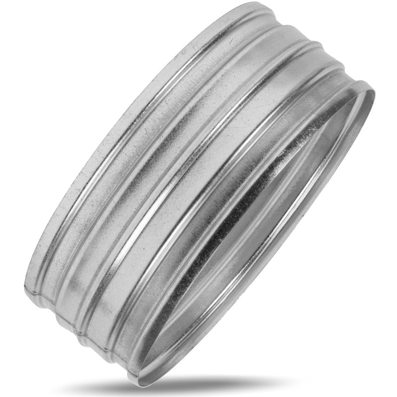 10" Inch Galvanized Metal Vent Duct Connector - Round Extension
