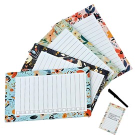 CEJAS Pack of 4 Shopping List Magnetic Fridge Magnetic Notepads, To Do Lists Pad, Tear Off, Shopping List Pad, 30 Sheets/Pad, 9 cm x 15 cm