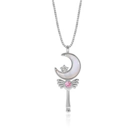 Meissa Gifts for Teen Girls Women's Cute Necklace Moon Ward Friendship Necklace Kids Jewelry Rose Gold Choker Necklace, Silver