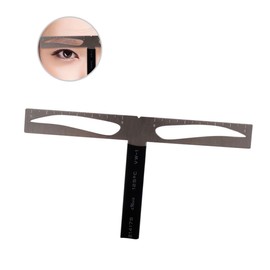 Minkissy 2pcs Eyebrow Stencil Ruler Kit 3-point Eyebrow Positioning Drawing Tool Perfect for Lazy Makeup Beginners Easy to Use