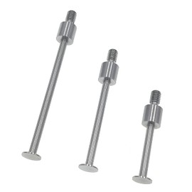 SUXING Flat Contact Points for Dial Indicator Depth 0.4mm Thickness 5mm Diameter 4-48 UNF Thread (4-48UNF A Set)