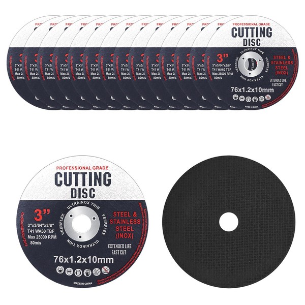 COWANIEE 14 Pcs Angle Grinder Discs, Stainless Steel Metal Cutting