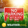 No Parking Do Not Block Driveway Sign, 10" x 14"