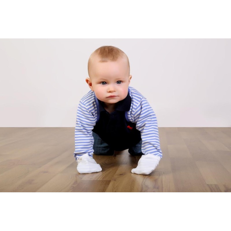 ScratchSleeves | Stay-on Scratch Mitts for Itchy Toddlers | Cream/Cappuccino