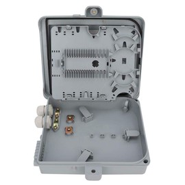 Walfront Fiber Termination Box, Fiber Optical Terminal Box 12 FTTH Indoor Outdoor Fiber Optical Splitter Box IP65