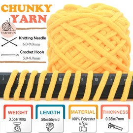 Chunky Chenille Yarn for Crocheting,Light Purple Fluffy Velvet Plush Yarn Thick Soft Chunky Chenille Yarn Baby Blanket Yarn for Crocheting Knitting Beginners 100g(Light Purple)