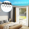 ZHHGTTUY Thick Metal Eyelet Curtain Rings with Ancient Script Engraving,1.73-Inch