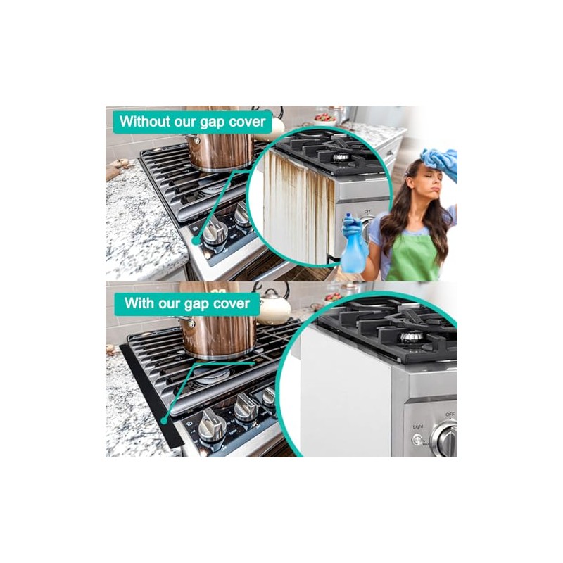 Stove Counter Gap Cover, Extra Long 30" Silicone Kitchen Gap