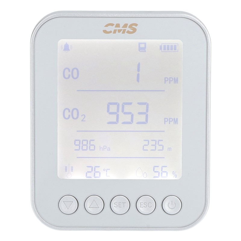 Altitude Pressure Detector 6 in 1 Multifunction USB Charging CO