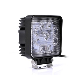 Greenmigo 8 x 27 W Square LED Headlight Offroad Lamp Flood Work Light LED Work Light 12 V 24 V Additional Headlight Reversing Light for Tractor Digger SUV - 60 Degree Waterproof IP67 2250 LM