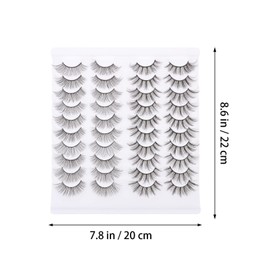 Ipetboom 40pairs False Lashes Natural Look Girl Cosmetics Half Lashes Eyelash Extensions Beauty Makeup