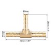 sourcing map Hose Reducer Barb Connection T-shaped 3-Way Connector 6
