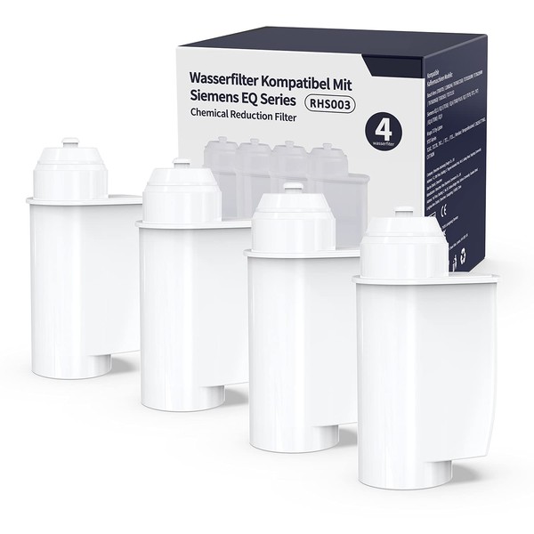 iRhodesy Water Filter for Siemens EQ 6/9 TZ70003, Filter Compatible with Brita Intenza Siemens EQ Series TZ70033 Bosch TCZ7003 TCZ-7003 TCZ7033 (Pack of 4)