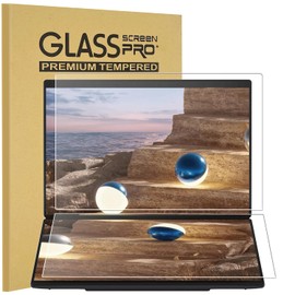 2-Pack Tempered Glass Screen Protector for 2025 New ASUS Zenbook DUO 14" 2-in-1 (UX8406) Dual Touchscreen Laptop, Ultra Clear, Anti Scratch,Bubble Free (1 Sets - Primary and Secondary Screens)