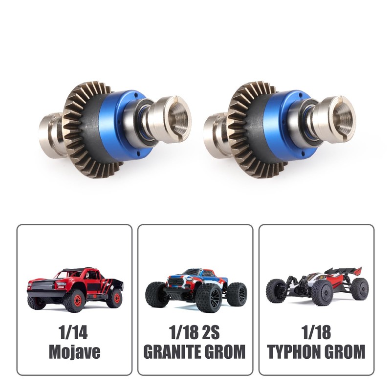 Assembled Differential 30T Front and Rear Universal Upgraded Metal Differential