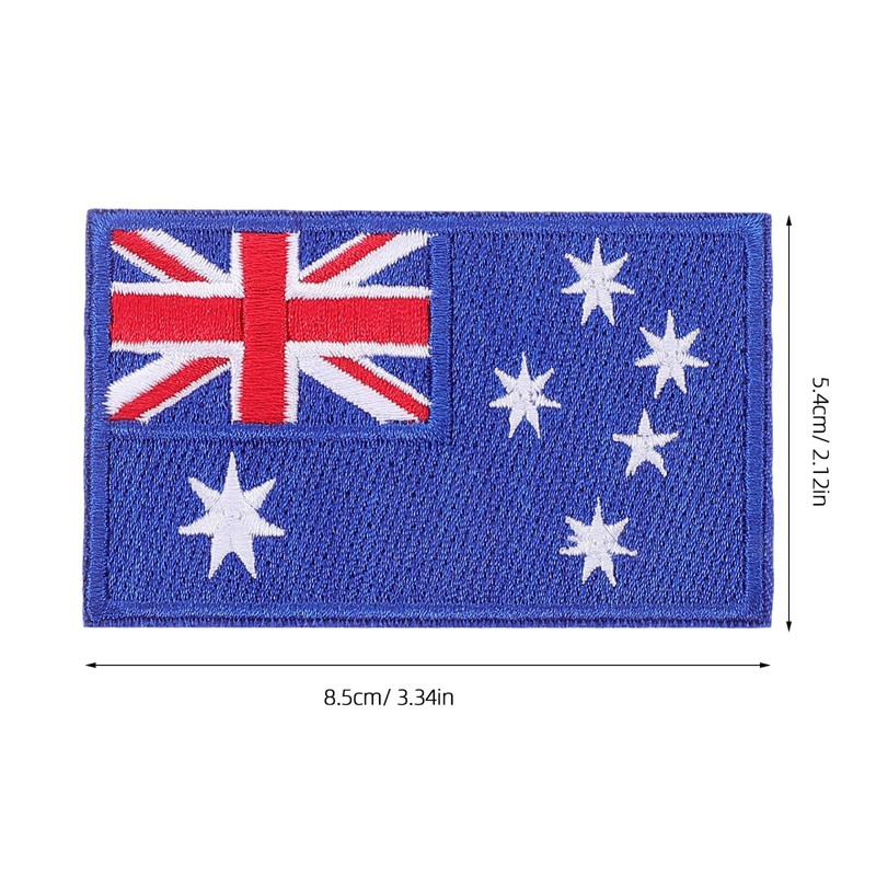 iplusmile 4pcs Australia Flag Iron Patches Embroidered Badge for Jackets