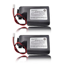 [2 Pack] 6V 1800mAh MR-BAT6V1SET 2CR17335A WK17 Lithium Battery for MR-J4 PLC