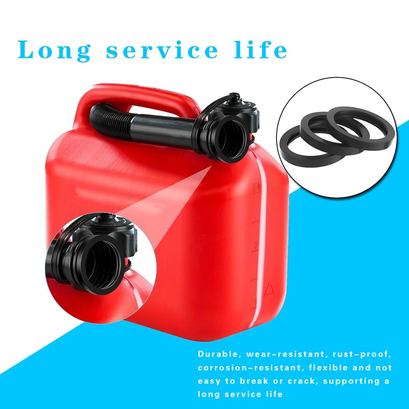 MOXRUQ 10 PCS Gas Can Spout Gaskets, Rubber Gas Can