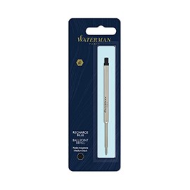 Waterman® Ballpoint Pen Refill, Medium Point, 0.7 mm, Black