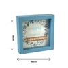 Salvadanaio Decorativo Cornice Blu 16x16 cm, Design In Arrivo con