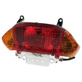 2EXTREME Rear Light, Orange Indicator Compatible with JINAN QINGQI QM50QT-6, REX RS