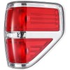 Boine Compatible With 2009 2010 2011 2012 2013 2014 Ford F150 F-150 Right Passenger Side Tail Light Housing - Chrome trim