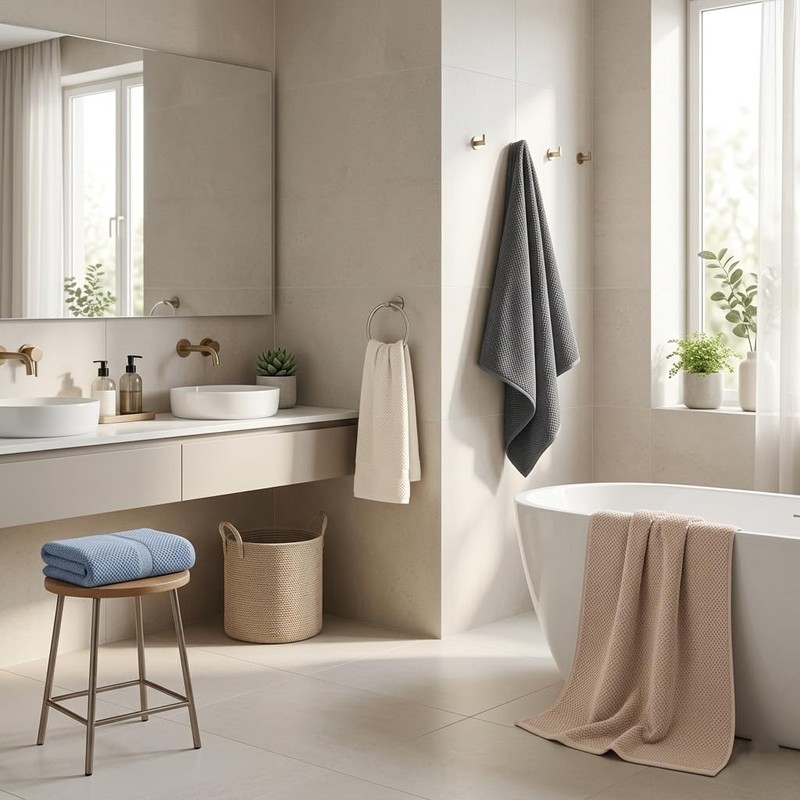 Yagle Mate 4 Pack Microfiber Bath Towels Set,Soft and Super