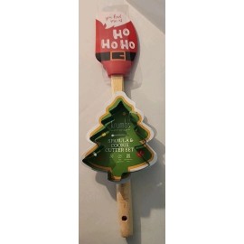 Kitchen KRUMBS Kitchen SPATULA & Cookie CUTTER SET Red Christmas.