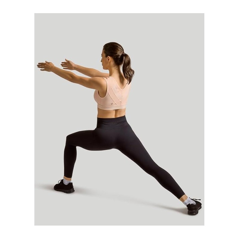 Tommie Copper Shoulder Support Compression Bra with Front Zipper Closure