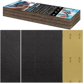 Sandpaper 80 Grit Wet Sandpaper Metal Car Wood Glass Stone Varnish Sandpaper Pack of 36