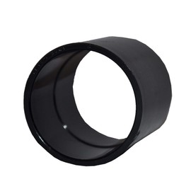 Solvent Black 40mm (43mm) Waste Pipe Coupling - Pack of 5
