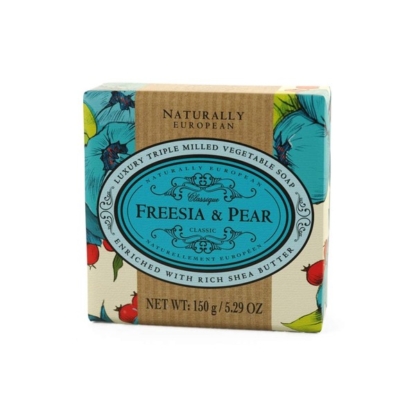 Naturally European Fragrance by Somerset Freesia & pear soap bar by somerset, 5.29 Fl Oz
