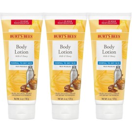 Burt's Bees Burt’s Bees Body Lotion for Normal to Dry Skin with Milk & Honey, 6 Oz