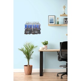 Allied Medal Hangers - Challenge Accepted (18" Wide with 3 Hang Bars) - Medal Hanger Holder Display Rack - Multiple Variations Offered!