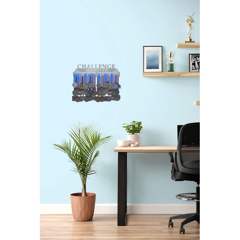 Allied Medal Hangers - Challenge Accepted (18" Wide with 3