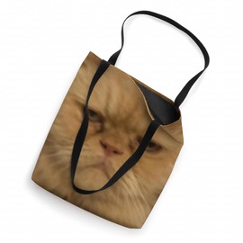Funny Angry Tired Persian Cat Face Meme Blurry Photo Tote Bag