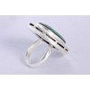 Natural Emerald Gemstone 925 Sterling Silver Bezel Setting Statement Ring