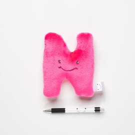 Alphapals Educational Plush Letter N - Pretty Pink 4" Stuffed Alphabet - Machine Washable Toys - Perfect Learning Language Awareness and ABCs Recognition Gifts for Kids, 3, 4, & 5 Year Olds