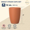 Wrova Wheat Straw Cups 8 PCS Good Alternative to Plastic