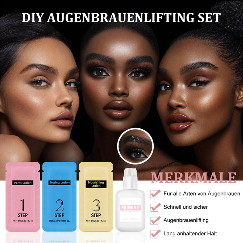 Eyebrow Lifting Set, Long Lasting Hold Brow Lifting Set, 6-8
