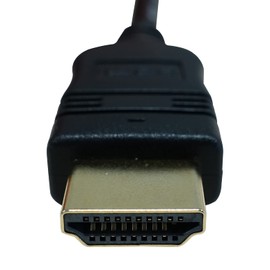 Yamazen HDB-420 High Speed HDMI Cable, 6.6 ft (2 m) (HDMI [Male] to HDMI [Male]), Ver1.4 Ethernet, Black