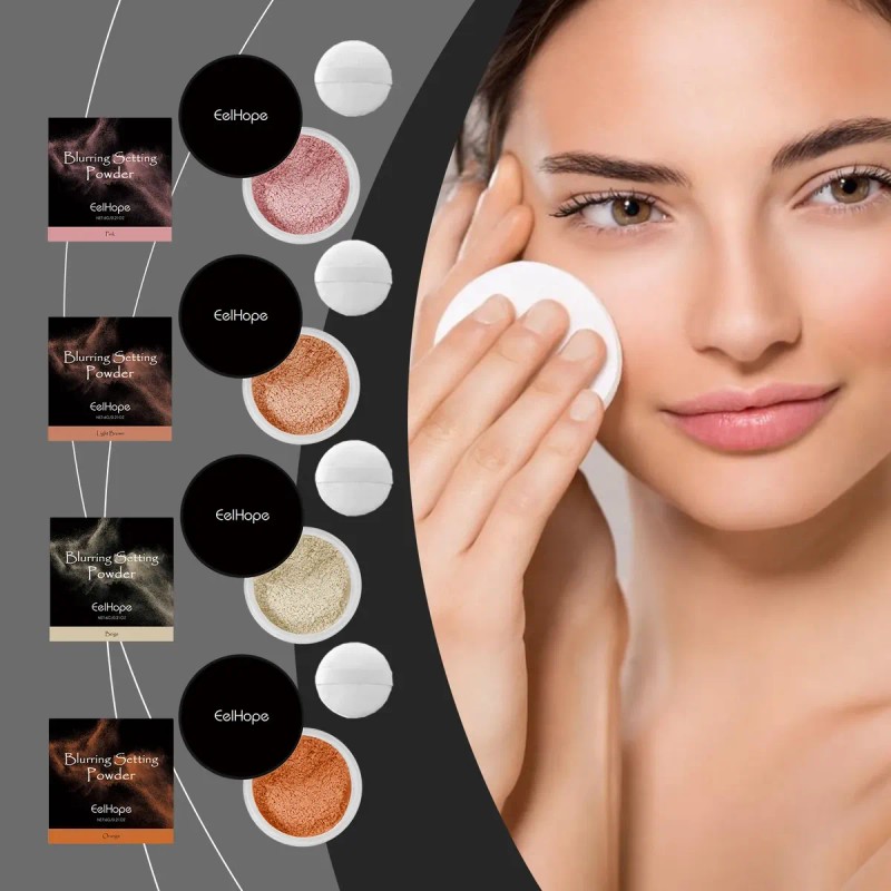 Polvo De Maquillaje Natural Ligero Y Control De Aceite