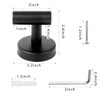 KissDate 4 Pack Towel Hooks, Wall Coat Hook Bathroom Matte
